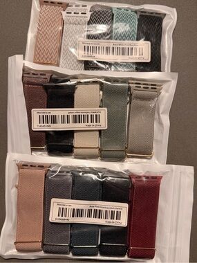 Apple Watch  Nylon Watch Strap Pack - Assorted Colors band size 38mm
